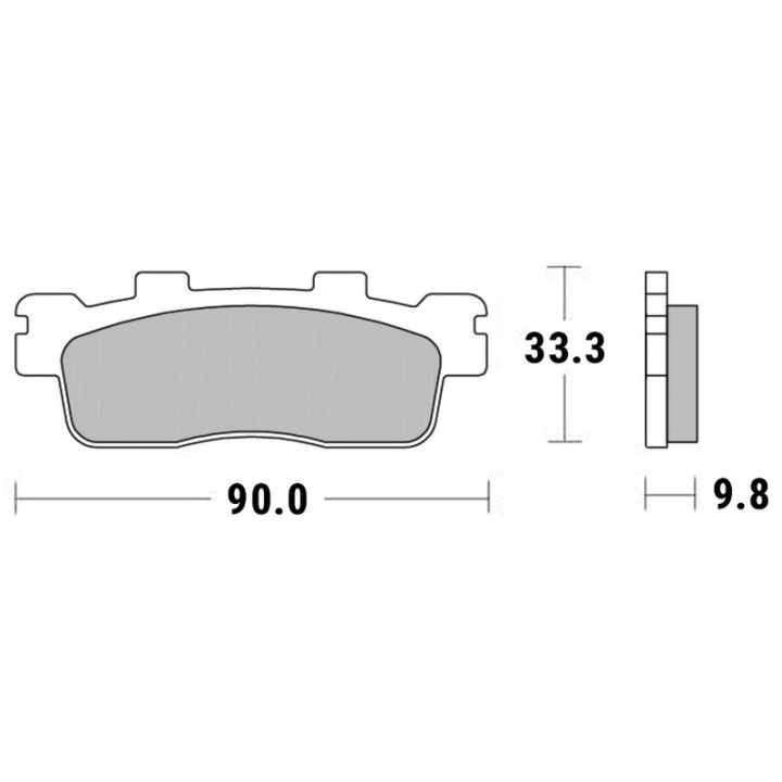 Plaquettes de frein Brembo Scooter carbone céramique - 07085CC