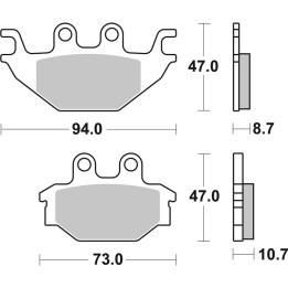 Plaquettes de frein Brembo Off-Road métal fritté - 07GR52SD