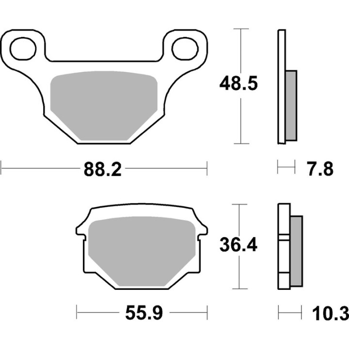 Plaquettes de frein Brembo route carbone céramique - 07GR09CC
