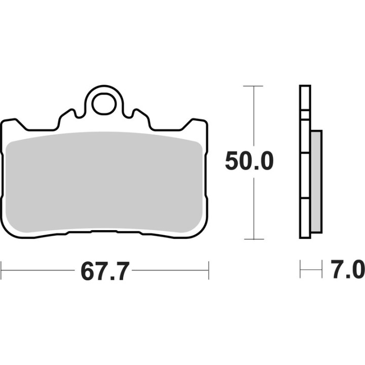 Plaquettes de frein frittées Brembo - 07HO72SA | Oxmoto