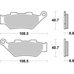 Plaquettes de frein Brembo métal fritté - 07KS07SA | Oxmoto