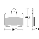 Plaquettes de frein Brembo métal fritté - 07KS06SP | Oxmoto