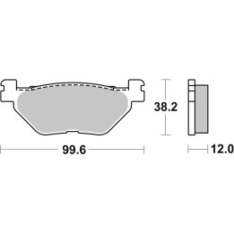 Plaquettes de frein Brembo Scooter métal fritté - 07052XS