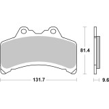 Plaquettes de frein Brembo route carbone céramique - 07YA3108