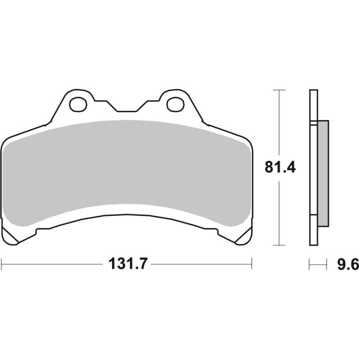 Plaquettes de frein Brembo route carbone céramique - 07YA3108