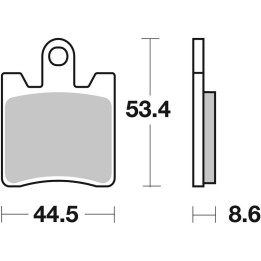 Plaquettes de frein Brembo route métal fritté - 07YA09SA
