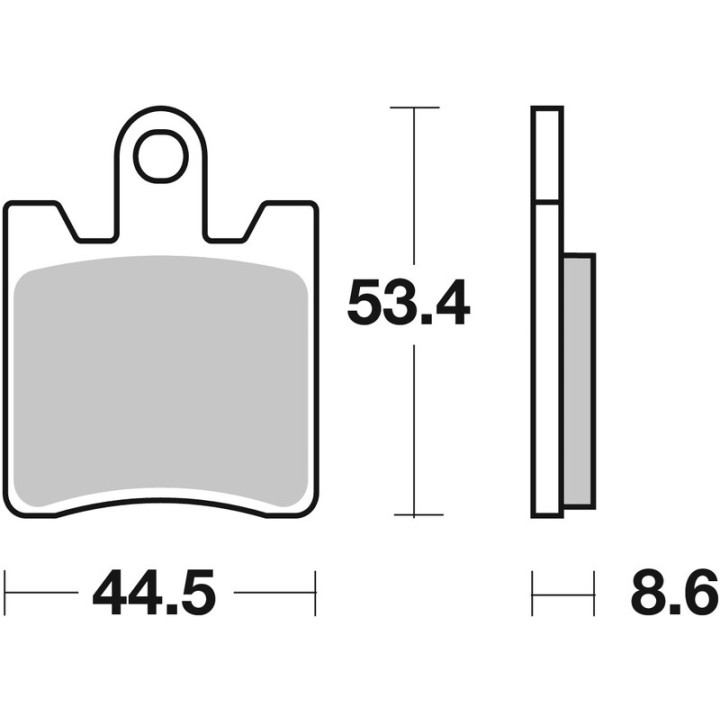 Plaquettes de frein Brembo route métal fritté - 07YA09SA