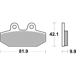Plaquettes de frein Brembo métal fritté - 07HD23SP | Oxmoto