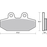 Plaquettes de frein Brembo métal fritté - 07HD23SP | Oxmoto