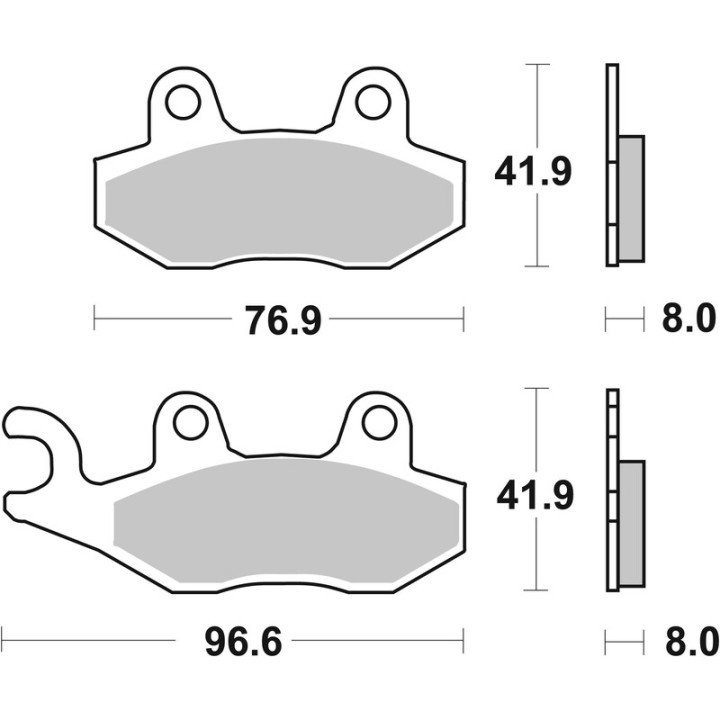 Plaquettes de frein Brembo route métal fritté - 07YA21LA