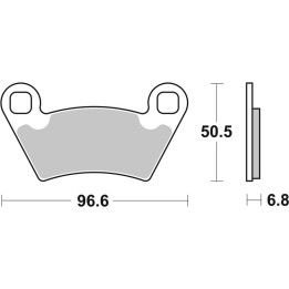 Plaquettes de frein Brembo Off-Road métal fritté - 07PO07SD