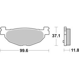 Plaquettes de frein Brembo Scooter métal fritté - 07059XS