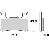Plaquettes de frein Brembo carbone céramique - 07SU27RC