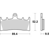 Plaquettes de frein Brembo carbone céramique - 07SU19RC