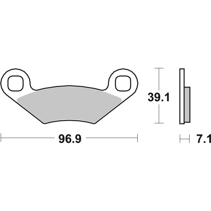 Plaquettes de frein Brembo Off-Road métal fritté - 07PO01SD