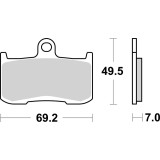 Plaquettes de frein Brembo route carbone céramique - 07KA2305