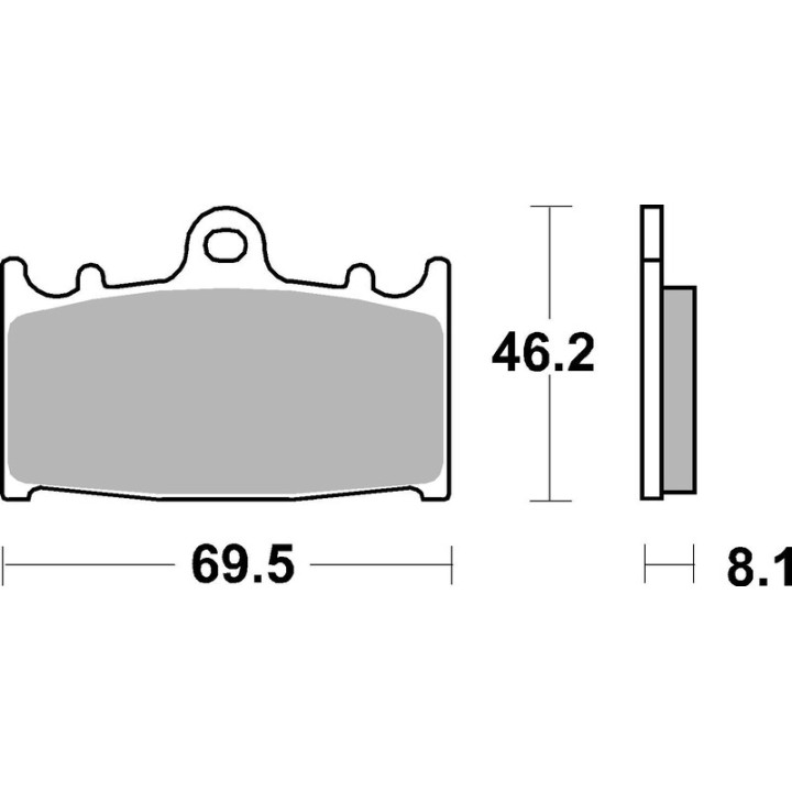 Plaquettes de frein Brembo carbone céramique - 07KA13RC