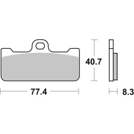 Plaquettes de frein Brembo route/sport métal fritté - 07BB10SR