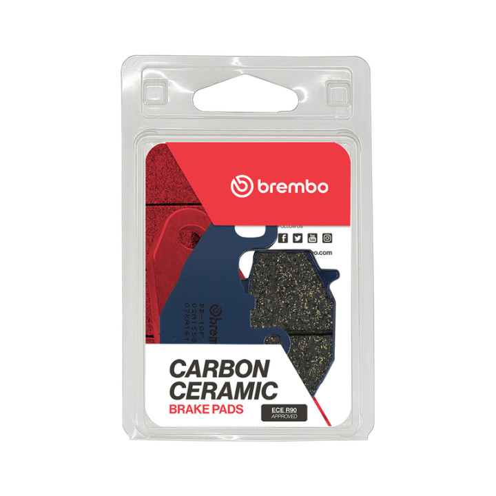 Plaquettes de frein Brembo route carbone céramique - 07KA1617
