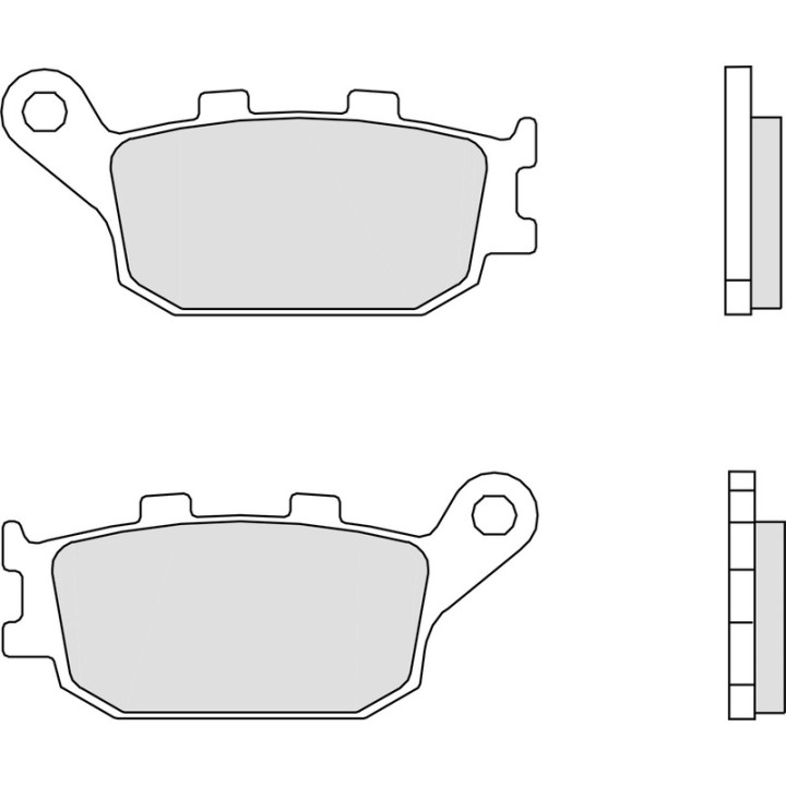 Plaquettes de frein Brembo route carbone céramique - 07HO3607