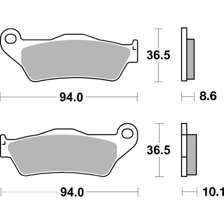 Plaquettes de frein Brembo route carbone céramique - 07BB2809
