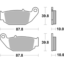 Plaquettes de frein Brembo métal fritté - 07HO61SX | Oxmoto
