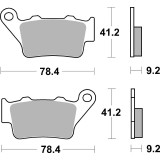 Plaquettes de frein Brembo métal fritté - 07BB02SP | Oxmoto