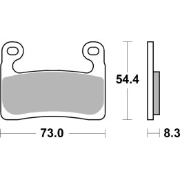 Plaquettes de frein Brembo racing carbone-céramique - 07GR90RC