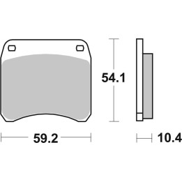 Plaquettes de frein Brembo route carbone céramique - 07GR6610