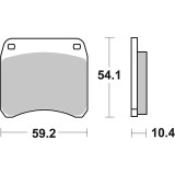Plaquettes de frein Brembo route carbone céramique - 07GR6610