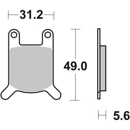 Plaquettes de frein Brembo route carbone céramique - 07GR0101