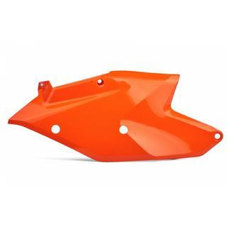 Plaques latérales Polisport orange fluo KTM | Oxmoto