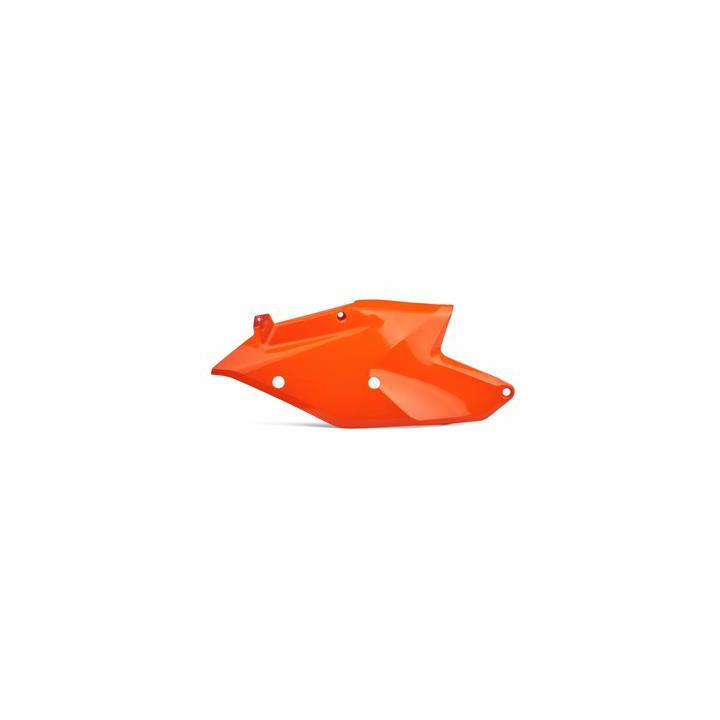 Plaques latérales Polisport orange fluo KTM | Oxmoto