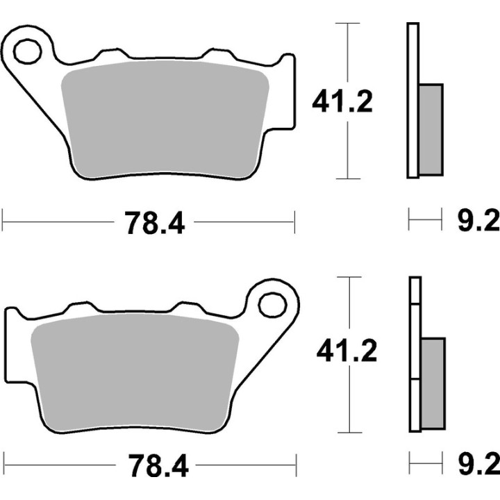 Plaquettes de frein Brembo Road Carbon Ceramic - 07BB02CC