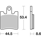 Plaquettes de frein Brembo route carbone céramique - 07YA09CC