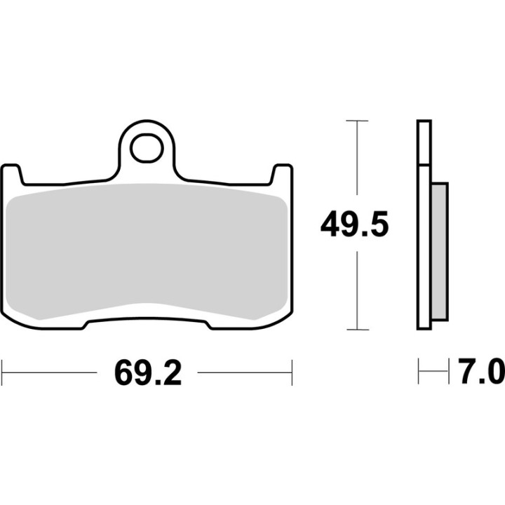 Plaquettes de frein Brembo route métal fritté - 07KA23LA