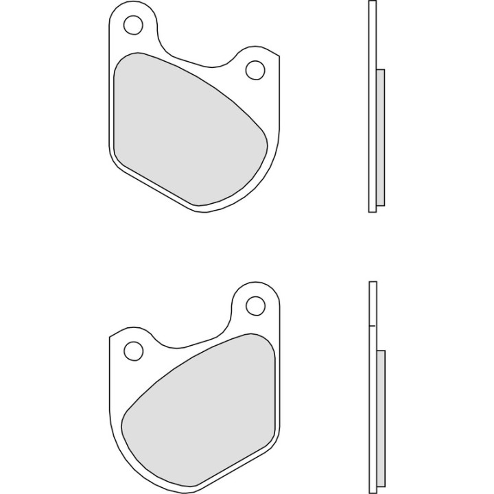 Plaquettes de frein Brembo route carbone céramique - 07HD0303