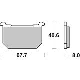 Plaquettes de frein Brembo route carbone céramique - 07KA0506