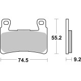 Plaquettes de frein Brembo route métal fritté - 07HD20SA