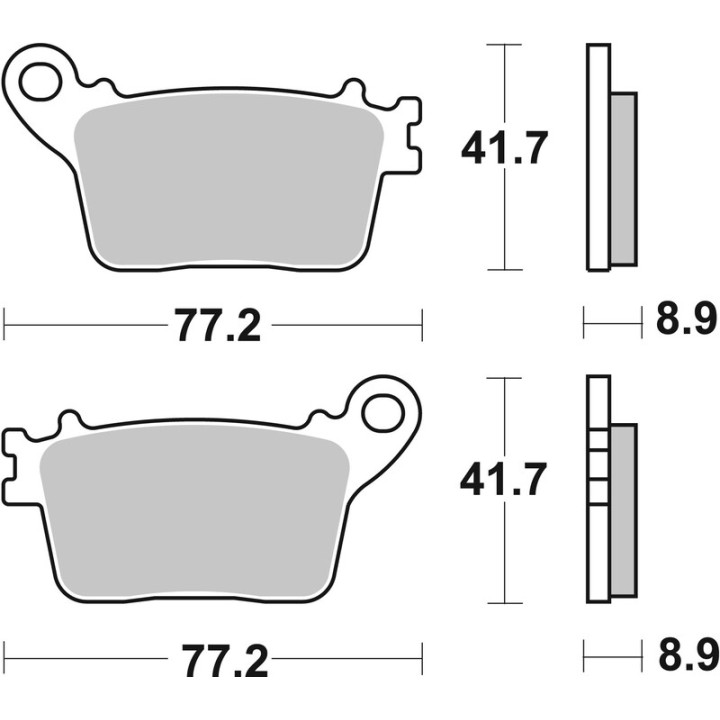 Plaquettes de frein Brembo route métal fritté - 07HO59SP