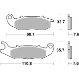 Plaquettes de frein Brembo route carbone céramique - 07GR03CC