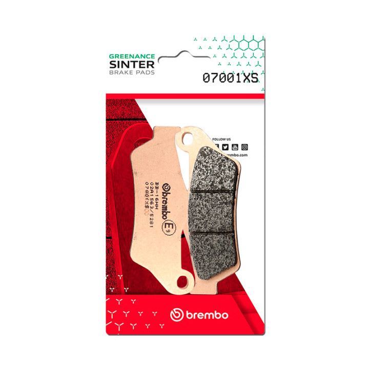 Plaquettes de frein Brembo Scooter métal fritté - 07001XS