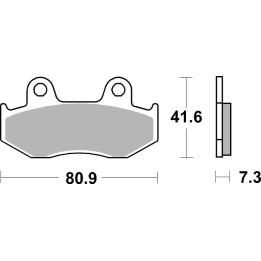 Plaquettes de frein Brembo route carbone céramique - 07HO1505