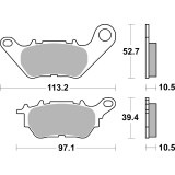 Plaquettes de frein Brembo route carbone céramique - 07YA53CC