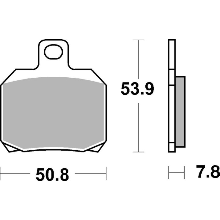 Plaquettes de frein Brembo Scooter métal fritté - 07004XS