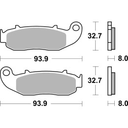 Plaquettes de frein Brembo route carbone céramique - 07GR79.CC
