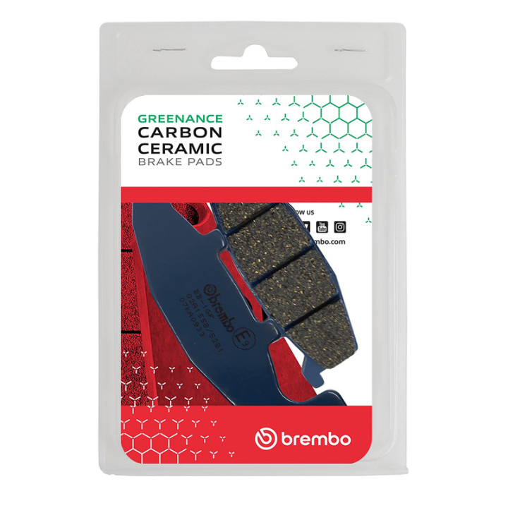 Plaquettes de frein Brembo route carbone céramique - 07KA0933