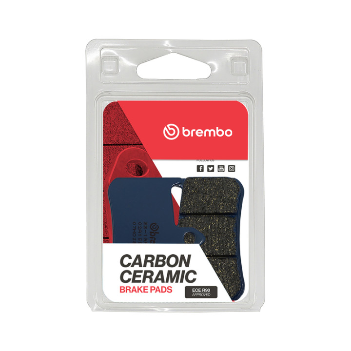 Plaquettes de frein Brembo route carbone céramique - 07HO2807