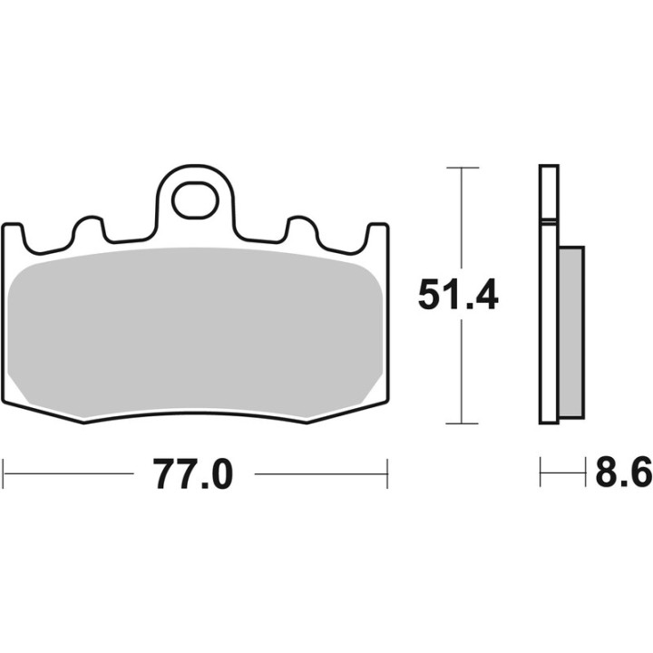 Plaquettes de frein Brembo route carbone céramique - 07BB2607