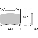 Plaquettes de frein Brembo route carbone céramique - 07YA1107